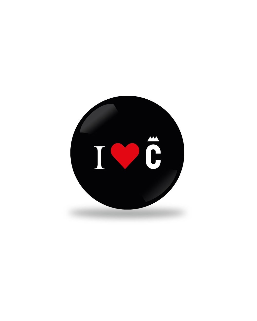 I Love C Badge